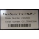 ViewSonic VA1926W-7 (Апрелевка)