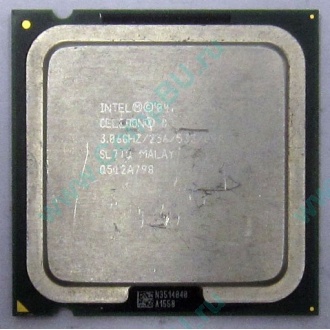 Процессор Intel Celeron D 345J (3.06GHz /256kb /533MHz) SL7TQ s.775 (Апрелевка)